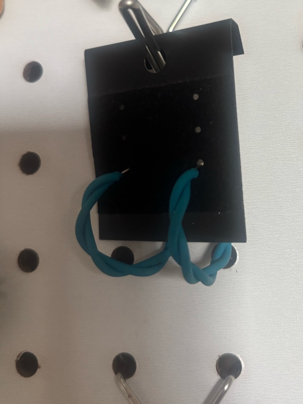 Teal Twisted Silicone Earbuds Cable Organizer